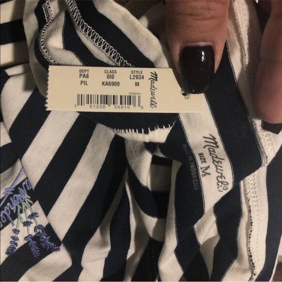 Madewell Striped tee shirt NWT - Picture 4 of 4